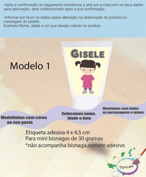 Rotulo para Bisnaga-boo