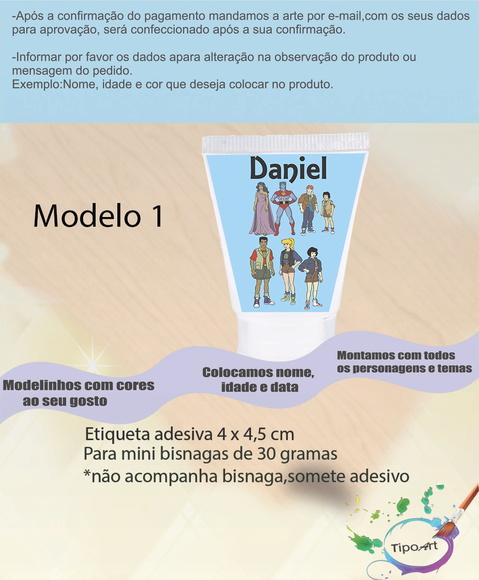 Rotulo para Bisnaga-capitão Planeta