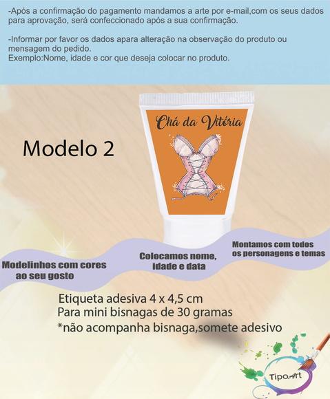 Rotulo para Bisnaga-chá de Lingerie#1