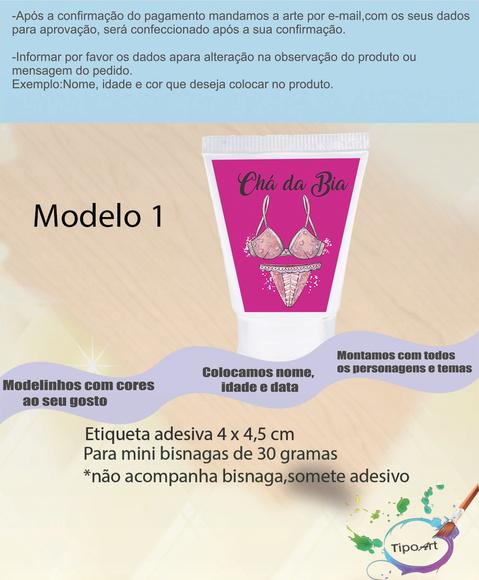 Rotulo para Bisnaga-chá de Lingerie#1