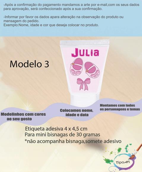 Rotulo para Bisnaga-chá de Bebê