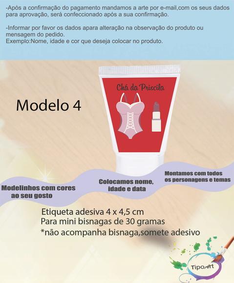 Rotulo para Bisnaga-chá de Lingerie#2
