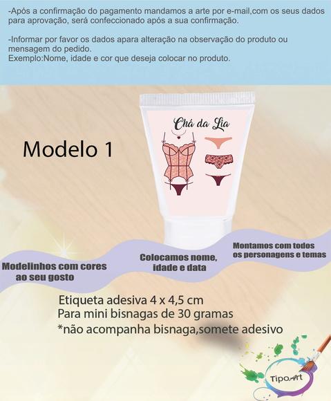 Rotulo para Bisnaga-chá de Lingerie#2