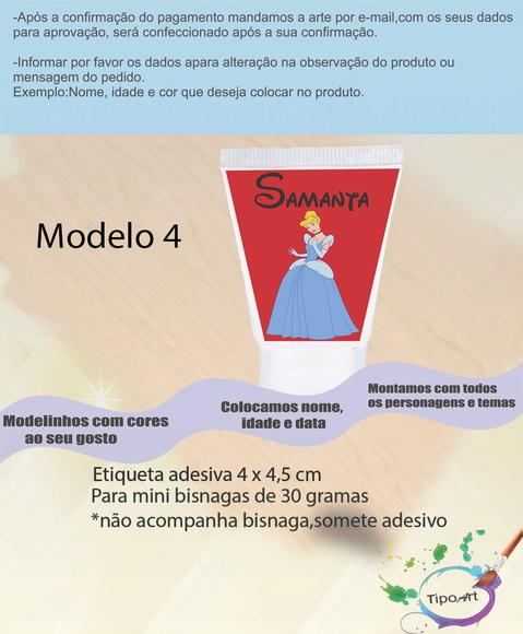 Rotulo para Bisnaga-cinderela