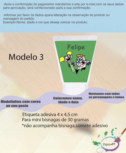 Rotulo para Bisnaga-dexter
