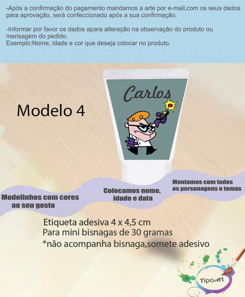 Rotulo para Bisnaga-dexter