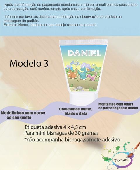 Rotulo para Bisnaga-dinossauro