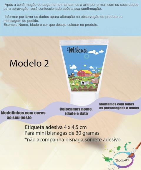 Rotulo para Bisnaga-fazendinha