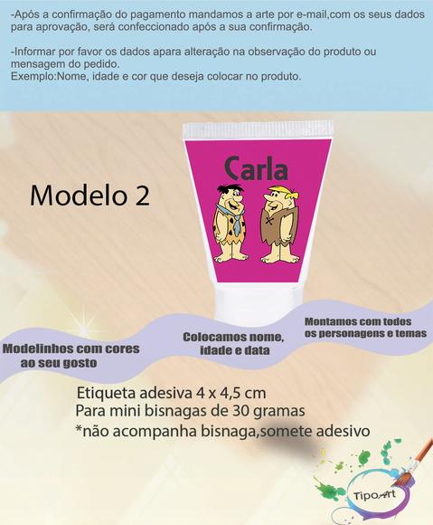 Rotulo para Bisnaga-fred Flintstone