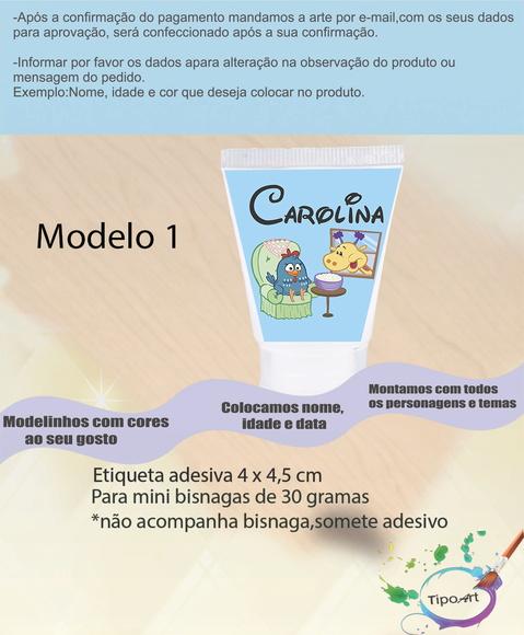 Rotulo para Bisnaga-galinha Pintadinha