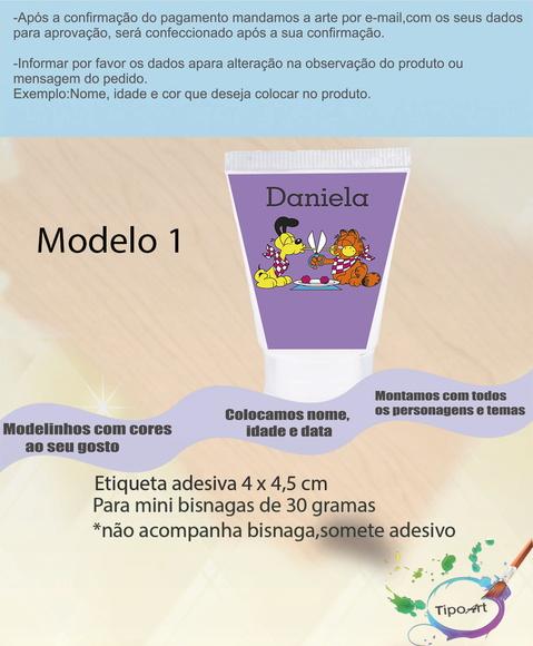 Rotulo para Bisnaga-garfield
