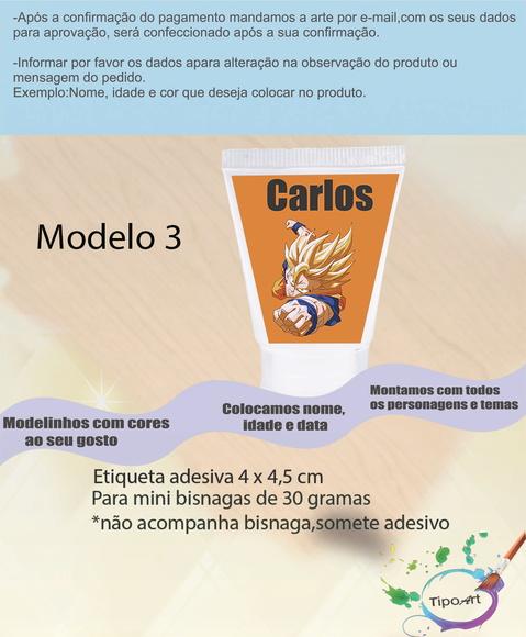 Rotulo para Bisnaga-goku