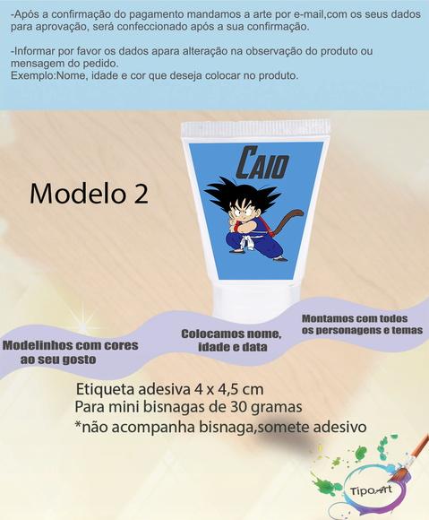 Rotulo para Bisnaga-goku