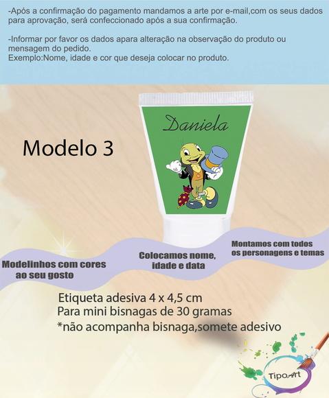 Rotulo para Bisnaga-grilo Falante