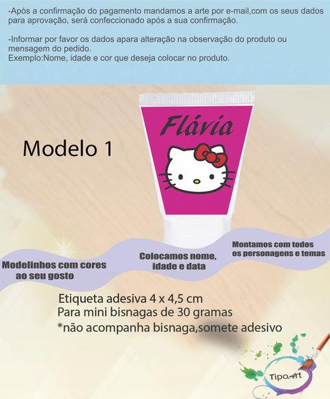 Rotulo para Bisnaga-hello Kitty