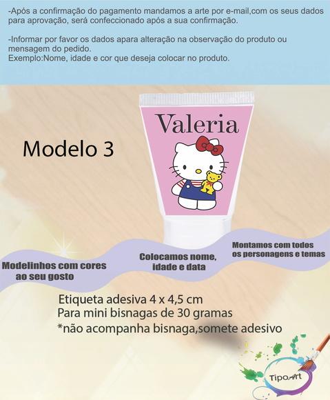 Rotulo para Bisnaga-hello Kitty