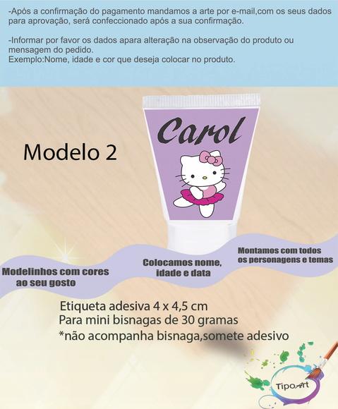 Rotulo para Bisnaga-hello Kitty