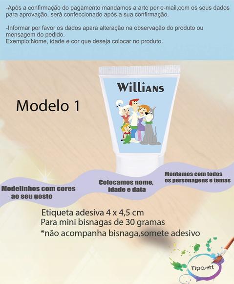 Rotulo para Bisnaga-jetsons