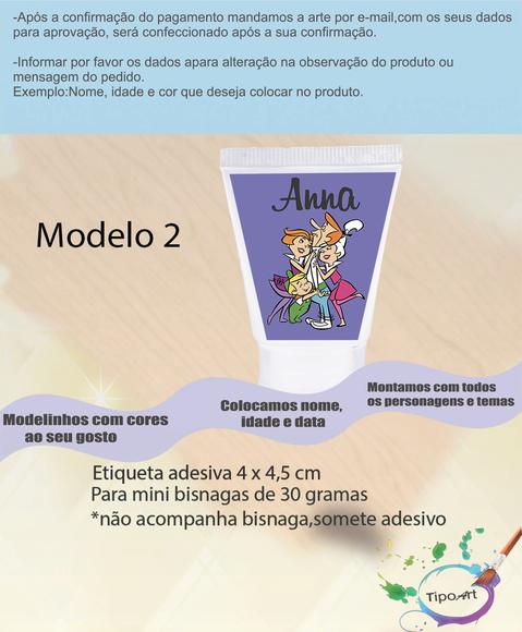 Rotulo para Bisnaga-jetsons