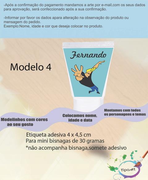 Rotulo para Bisnaga-johnny Bravo