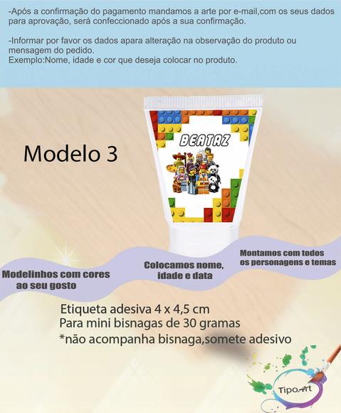 Rotulo para Bisnaga-lego