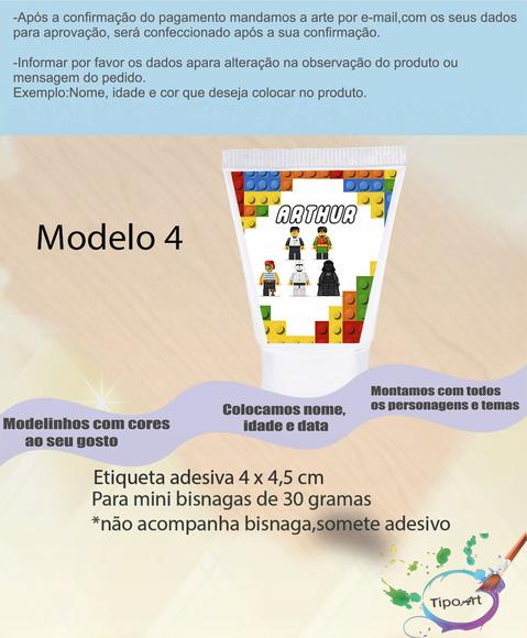 Rotulo para Bisnaga-lego