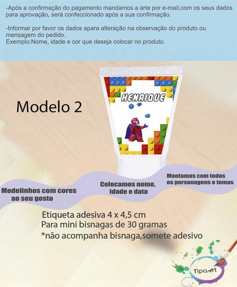 Rotulo para Bisnaga-lego