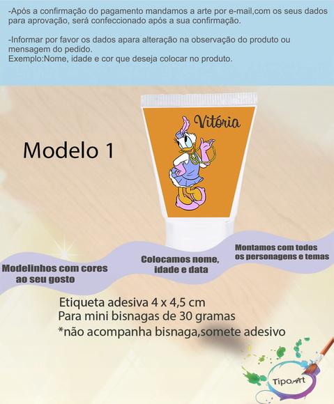 Rotulo para Bisnaga-margarida