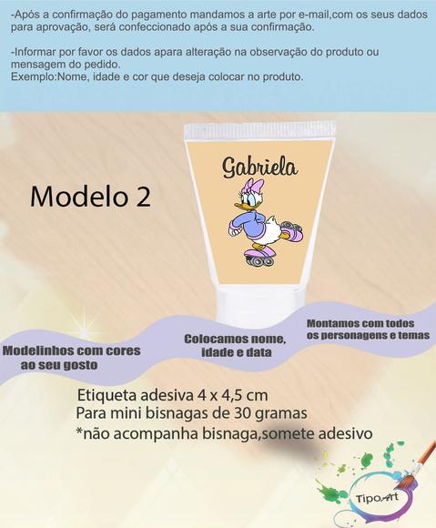 Rotulo para Bisnaga-margarida