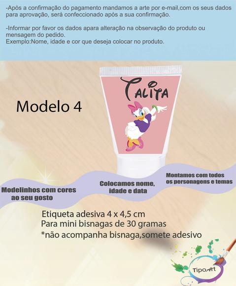 Rotulo para Bisnaga-margarida