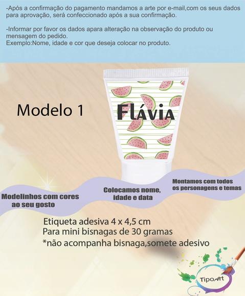 Rotulo para Bisnaga-melancia
