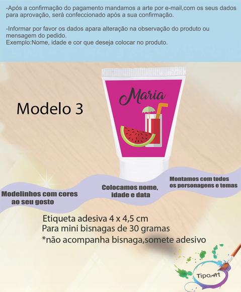 Rotulo para Bisnaga-melancia