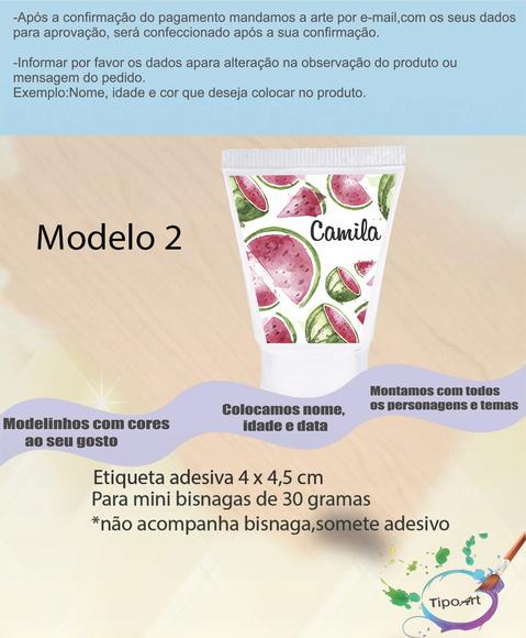 Rotulo para Bisnaga-melancia