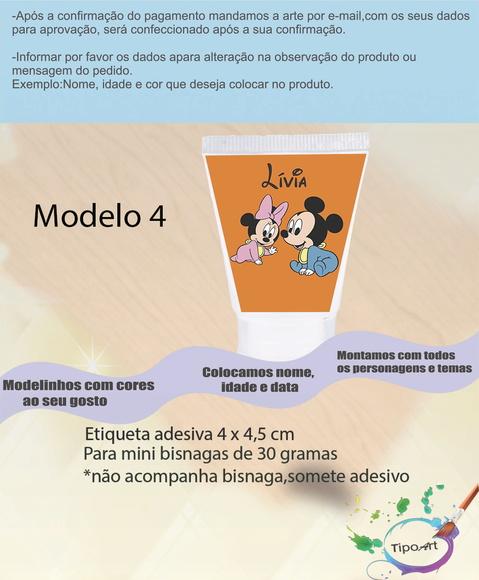 Rotulo para Bisnaga-mickey Baby