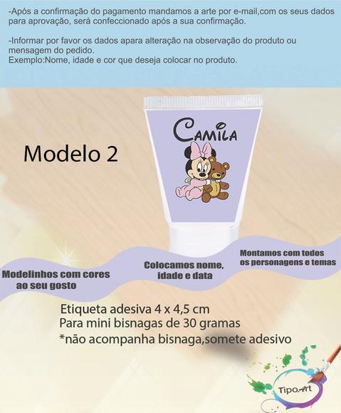 Rotulo para Bisnaga-mickey Baby