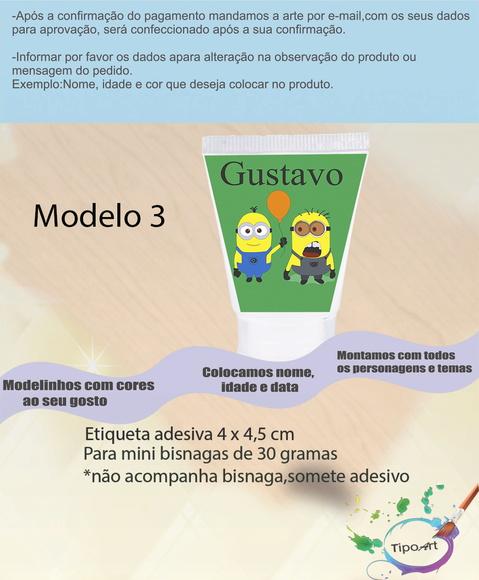 Rotulo para Bisnaga-minions