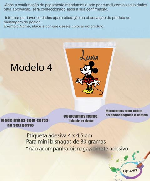 Rotulo para Bisnaga-minnie
