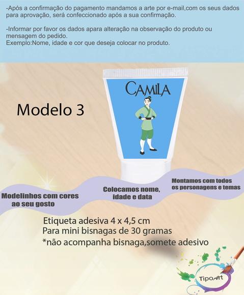 Rotulo para Bisnaga-mulan