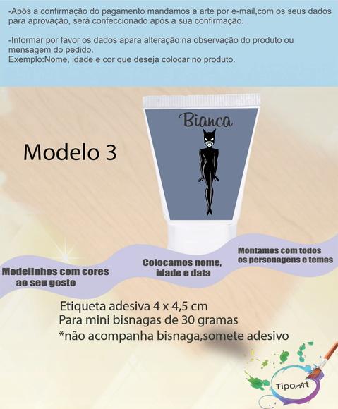 Rotulo para Bisnaga-mulher Gato