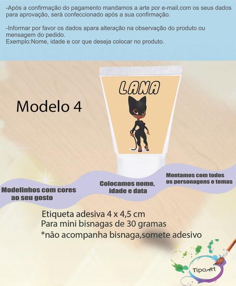 Rotulo para Bisnaga-mulher Gato