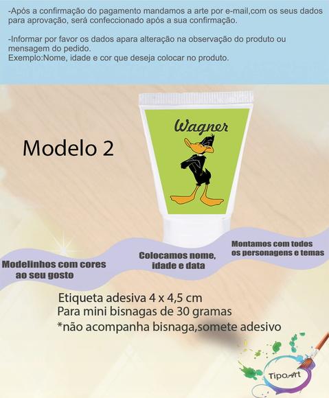 Rotulo para Bisnaga-patolino