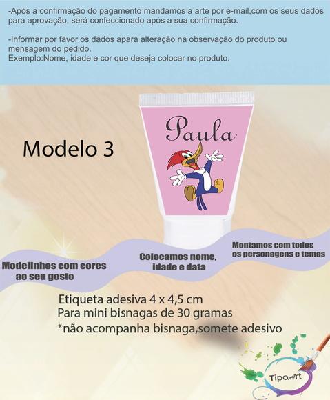 Rotulo para Bisnaga-pica Pau