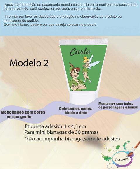 Rotulo para Bisnaga-peter Pan
