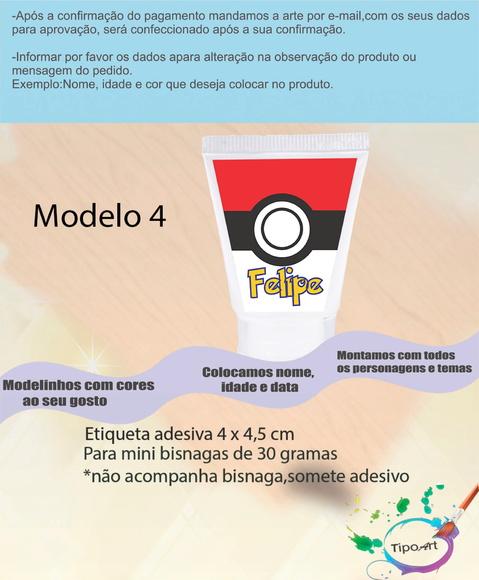 Rotulo para Bisnaga-pokemon
