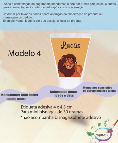 Rotulo para Bisnaga-rei Leão