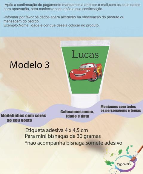 Rotulo para Bisnaga-relampago