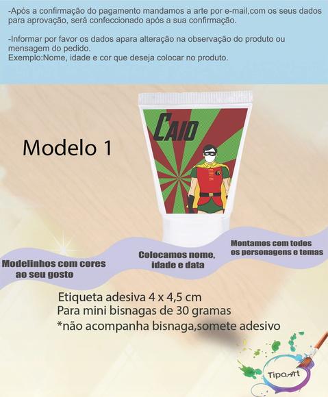 Rotulo para Bisnaga-robin