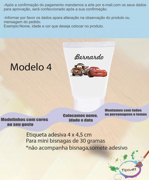 Rotulo para Bisnaga-relampago