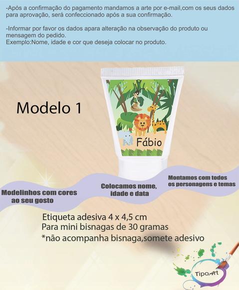 Rotulo para Bisnaga-safari