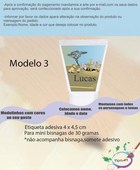 Rotulo para Bisnaga-safari
